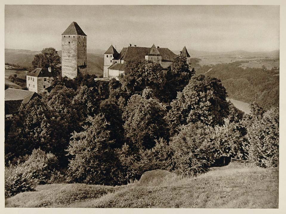 1928 Burg Viechtenstein Castle Upper Austria Hielscher - ORIGINAL AUS2