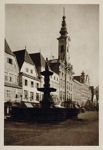1928 Stadtplatz Rathaus Town Hall Steyr Upper Austria - ORIGINAL AUS2