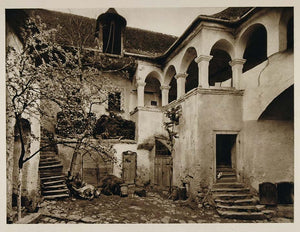 1928 House Manghof Weissenkirchen Austria Photogravure - ORIGINAL AUS2