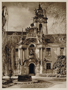 1928 Monastery Durnstein Wachau Austria Photogravure - ORIGINAL AUS2