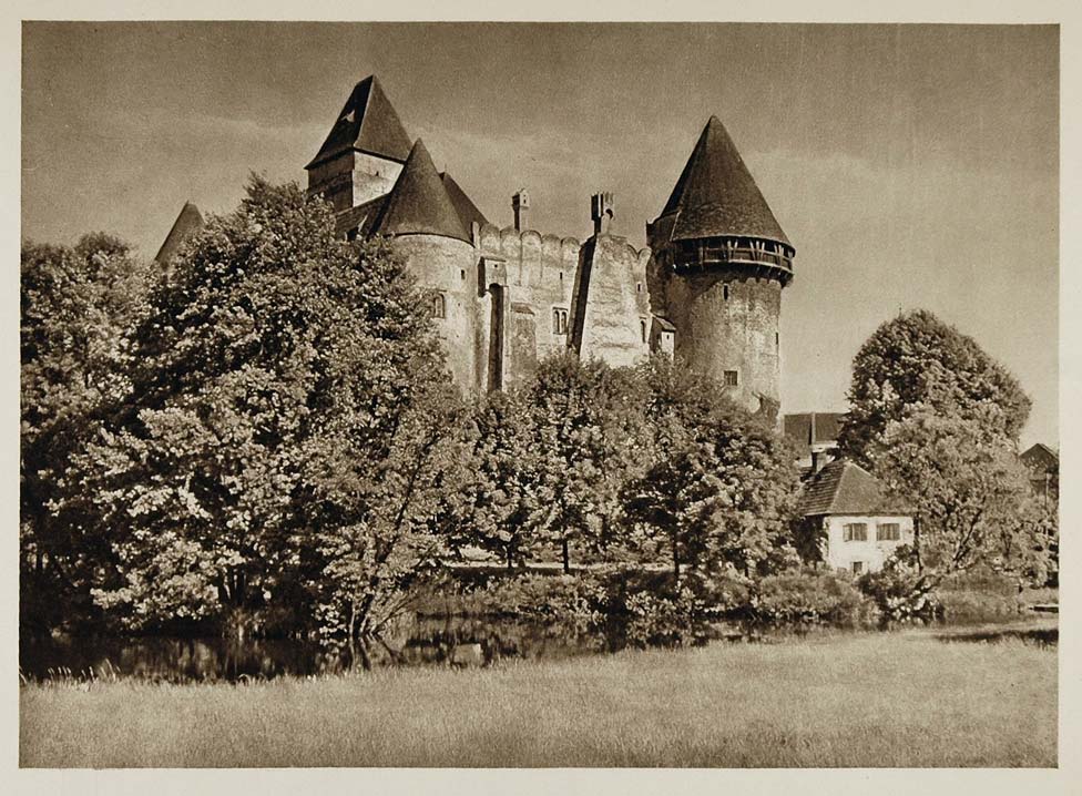 1928 Wasserburg Heidenreichstein Moat Castle Austria - ORIGINAL AUS2