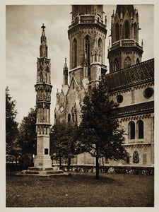 1928 Stift Klosterneuburg Monastery Church Austria - ORIGINAL PHOTOGRAVURE AUS2