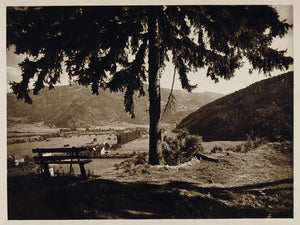 1928 Landscape View Virgilienberg Austria Photogravure - ORIGINAL AUS2