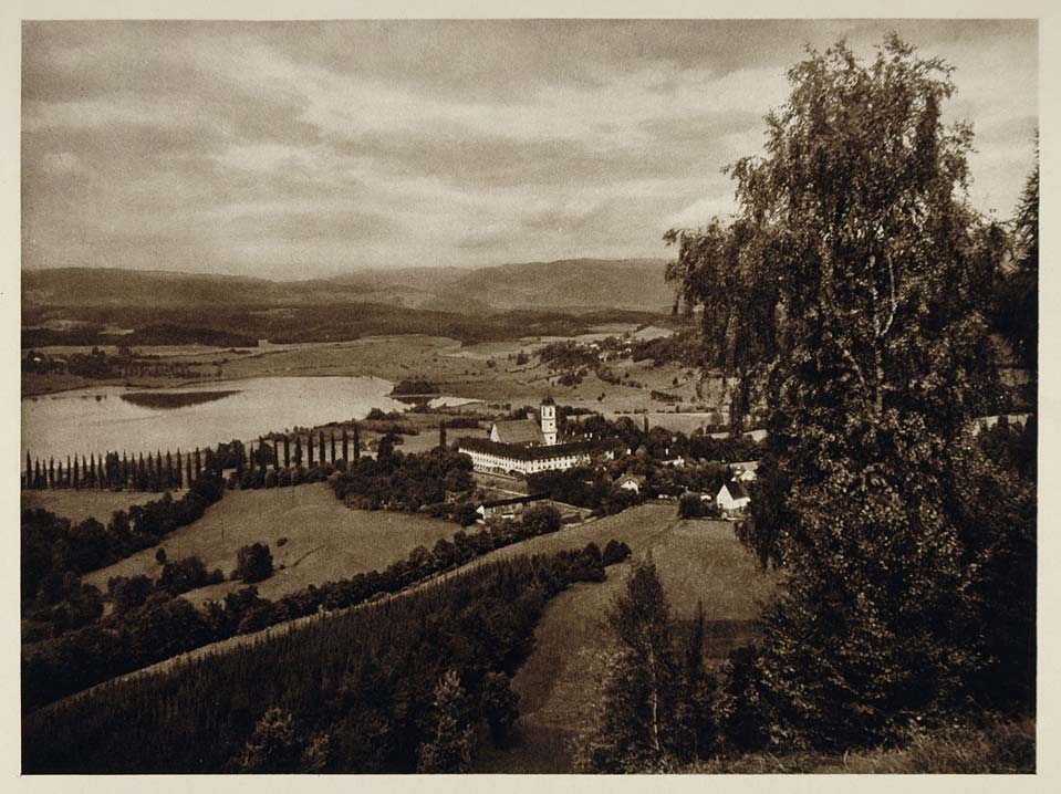 1928 St. Sankt Georgen am LåÀå¤ngsee Landscape Austria - ORIGINAL AUS2