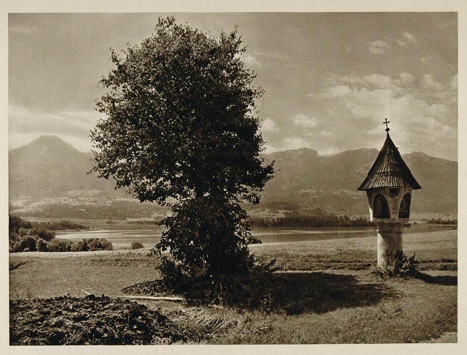 1928 Drobollach Faaker See Austria Austrian Landscape - ORIGINAL AUS2