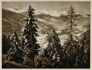 1928 Gasteiner Tal Gastein Valley Austrian Alps Winter - ORIGINAL AUS2