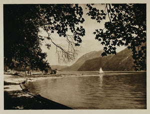 1928 Achensee Tyrol Austria Photogravure Kurt Hielscher - ORIGINAL AUS2