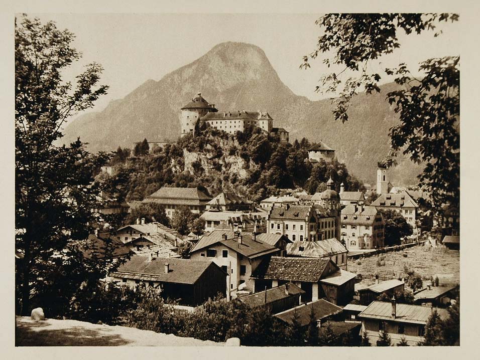 1928 Kufstein Tyrol Austria Photogravure Kurt Hielscher - ORIGINAL AUS2