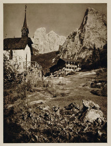 1928 Wilder Kaiser Hinterbarenbad Kaisertal Austria - ORIGINAL PHOTOGRAVURE AUS2