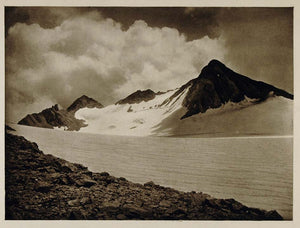 1928 Scesaplana Mountain Austria Austrian Landscape - ORIGINAL PHOTOGRAVURE AUS2