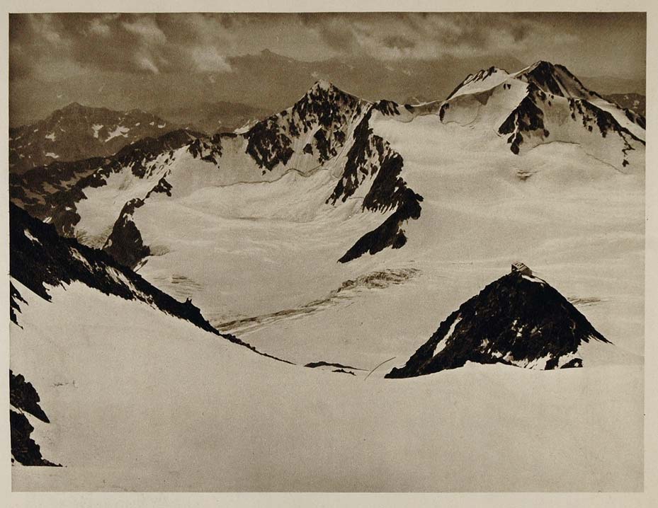 1928 Becherhaus Hutte Hut Mountain Peak Austria Alps - ORIGINAL AUS2