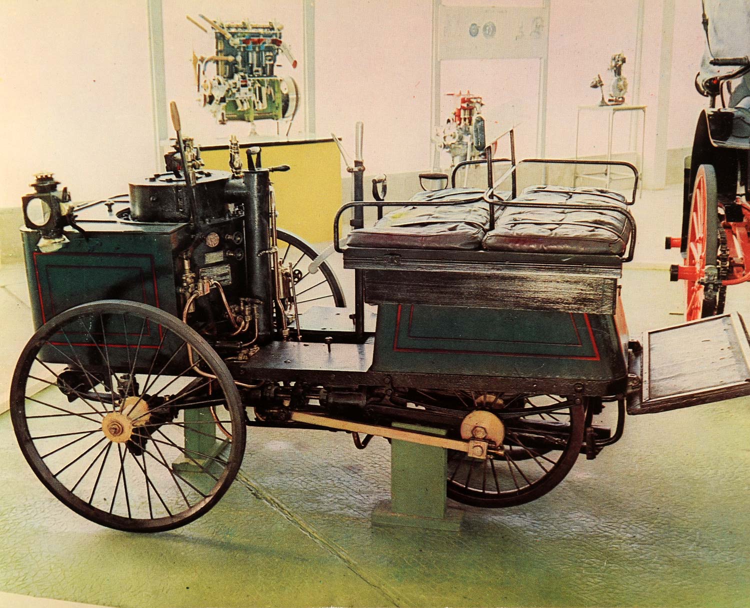 1968 Print Antique De Dion Bouton Automobile Museum Trepardoux Steam AUT1