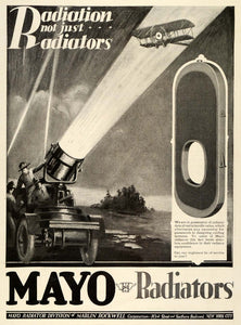 1918 Ad Mayo Radiator Division Marlin Rockwell Corp Biplane Vintage New York AV2