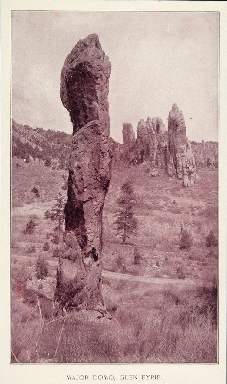 1893 Major Domo Glen Eyrie Rock UNUSUAL Colorado Print - ORIGINAL AW2