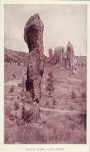 1893 Major Domo Glen Eyrie Rock UNUSUAL Colorado Print - ORIGINAL AW2