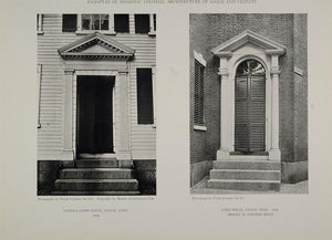 1911 Print Doors Lindall Gibbs Lord House Salem Mass. ORIGINAL HISTORIC BAC1