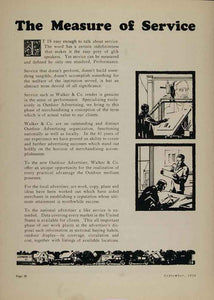 1926 Ad Walker & Co. Outdoor Billboard Advertising - ORIGINAL ADVERTISING BB3B