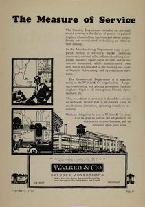 1926 Ad Walker & Co. Outdoor Billboard Advertising - ORIGINAL ADVERTISING BB3B