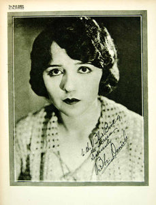 1923 Print Bebe Daniels Silent Film Actress Movie Star Portrait Biography BBS1