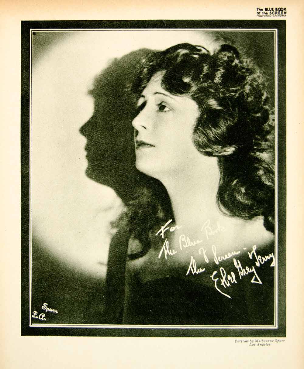 1923 Print Ethel Grey Terry Silent Film Actress Movie Portrait Biography BBS1