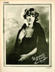 1923 Print Claire Windsor Silent Film Actress Movie Star Portrait Biography BBS1