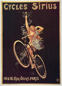 Les Cycles Clement Vintage French Bicycle Poster Les Cycles Clement Vintage French Bicycle Poster
