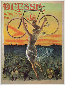 1973 Print Poster Ad Vintage Deesse French Bicycle Risque PAL Jean de Paleologue