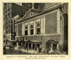 1907 Print Stuyvesant Belasco Theater Architecture Manhattan David Warfield BM1