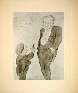 1907 Print Charles Whibley Augustine Birrell Caricature Max Beerbohm Image BOC1