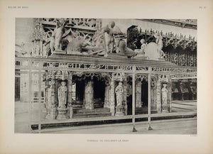 1911 Print Tomb Philibert le Beau Savoy Brou Church - ORIGINAL BRO1