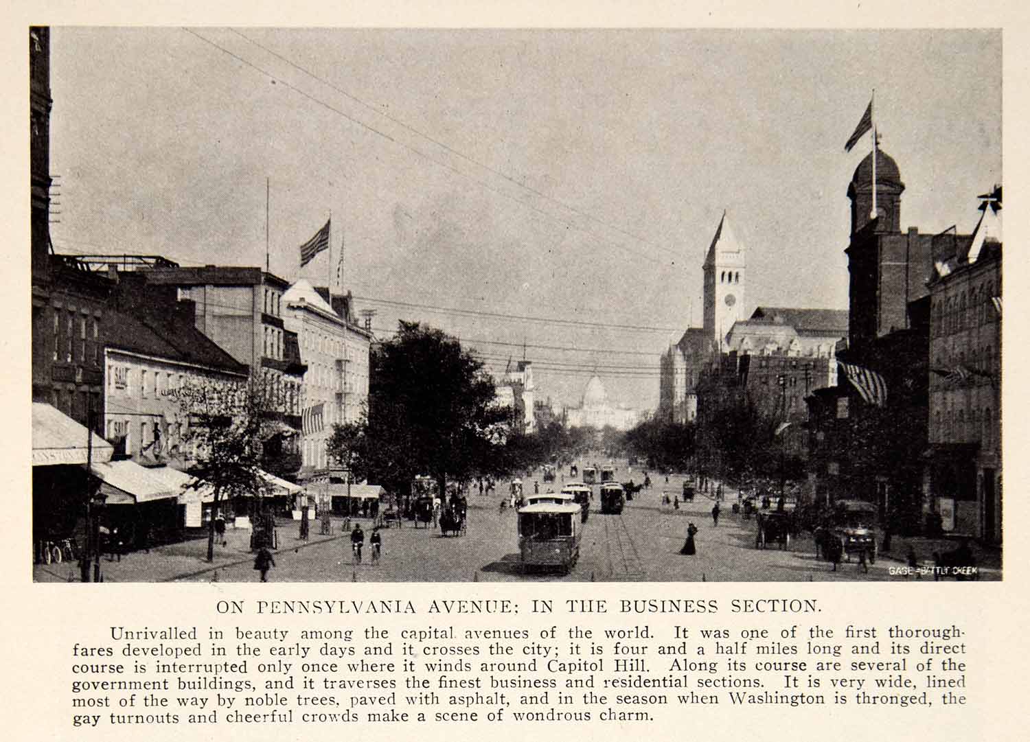 1908 Print Pennsylvania Avenue Business Capitol Hill Washington D C BVM2
