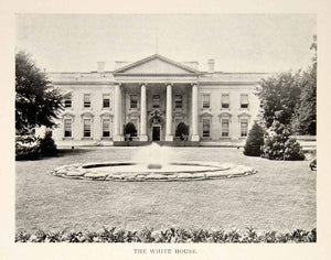 1908 Print The White House Washington D C Pennsylvania Avenue President's BVM2