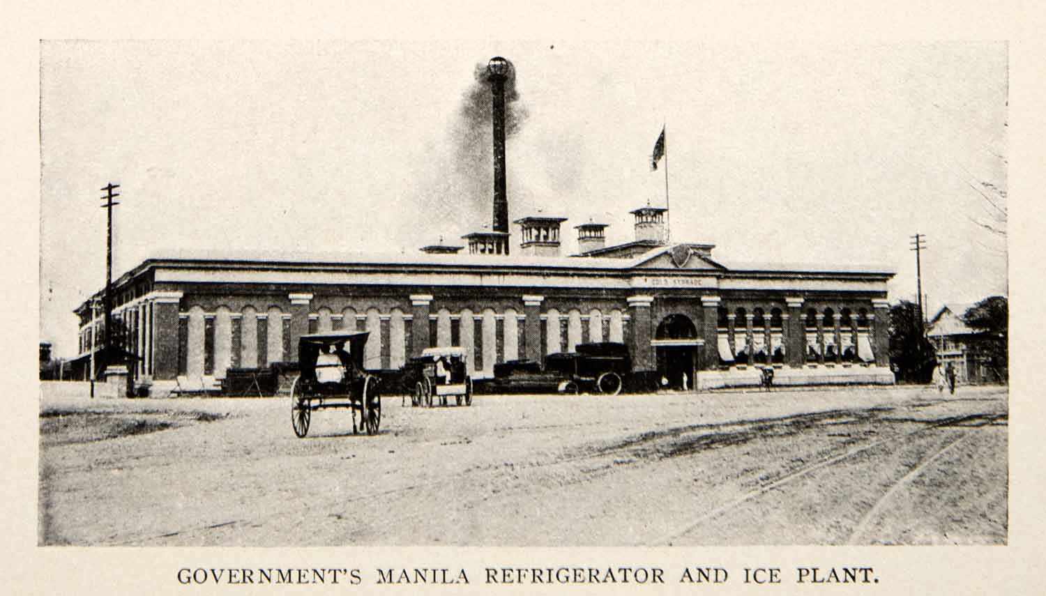 1908 Print Government Manila Refrigerator Ice Plant Bourne Edgar Insular BVM2