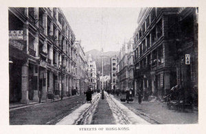 1910 Print Streets Hong Hong Streetcar Track Indigenous People Building BVM2