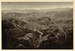 1937 Serra do Mar Mountains Brazil Landscape Peter Fuss - ORIGINAL BZ1