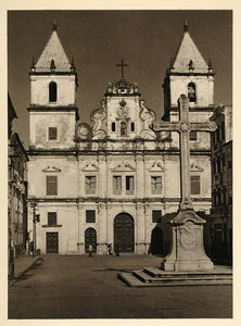 1937 Terreiro Convento Sao Francisco Salvador Bahia - ORIGINAL PHOTOGRAVURE BZ1