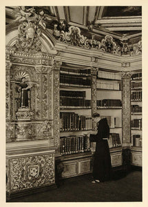 1937 Library Monk Convento Sao Francisco Salvador Bahia - ORIGINAL BZ1
