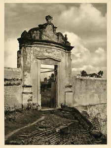 1937 Gate Convento do Carmo Olinda Brazil Photogravure - ORIGINAL BZ1