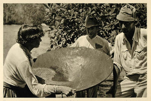 1937 Garimpeiros Diamond Washers Brazil Photogravure - ORIGINAL PHOTOGRAVURE BZ1