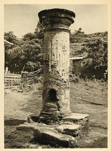 1937 Stone Pillory Ouro Preto Brazil Photogravure - ORIGINAL PHOTOGRAVURE BZ1