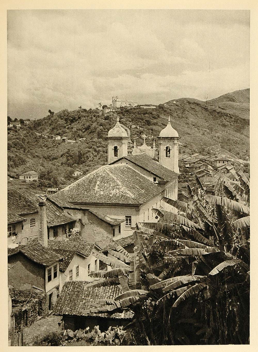 1937 Church Igreja Sao Francisco Asis Ouro Preto Brazil - ORIGINAL BZ1