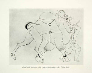 1931 Print Persian Art Camel Driver Animal 16th Century Dromedary Hump CA1