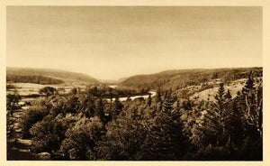 1926 St. Mary's River Valley Nova Scotia Landscape NICE - ORIGINAL CAN2