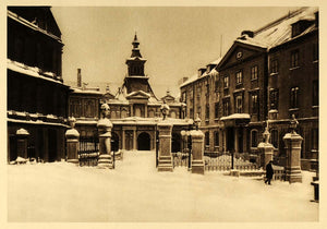 1926 Palais du Cardinal Palace Quebec City Winter Snow - ORIGINAL CAN2