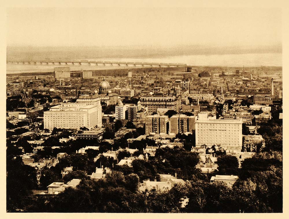 1926 Montreal City Panorama Quebec Canada Canadian NICE - ORIGINAL CAN2