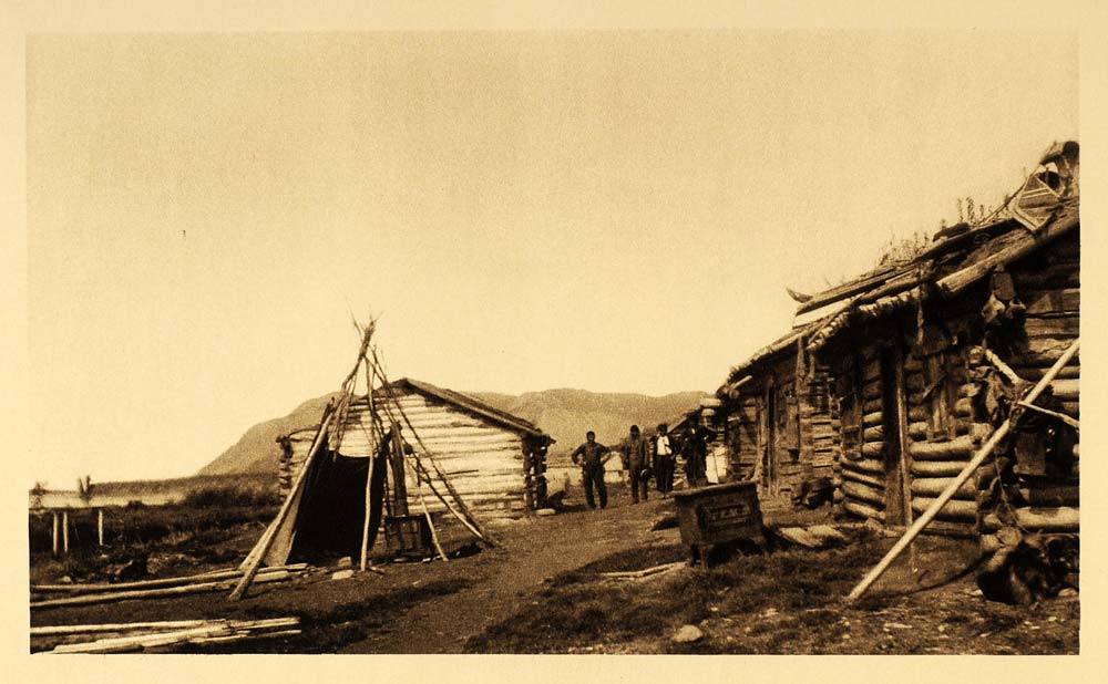 1926 Tulita Fort Norman Buildings Northwest Territories - ORIGINAL CAN2