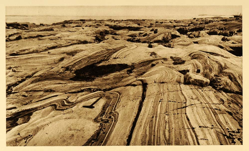 1926 Gneiss Rock Formation Cape Fullerton Hudson Bay - ORIGINAL CAN2