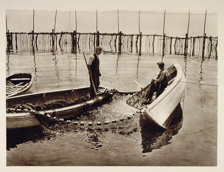 1926 Sardine Fishing Boats New Brunswick Coast Canada - ORIGINAL CANADA