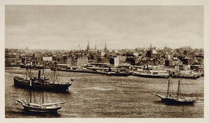 1926 Harbor St. John New Brunswick Canada Photogravure - ORIGINAL CANADA