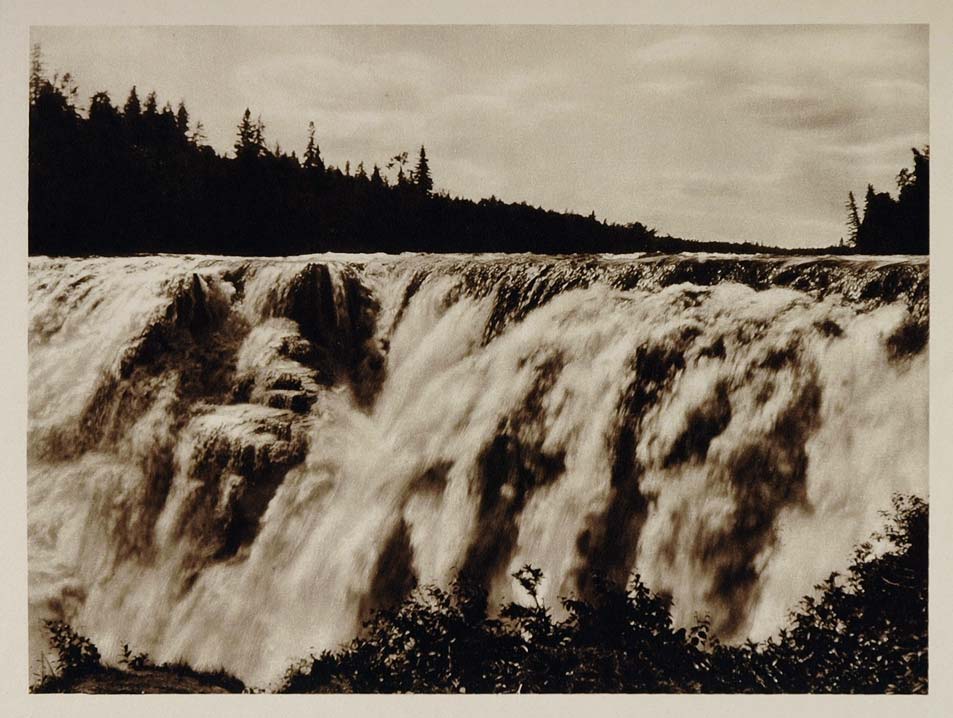 1926 Kakabeka Falls Kaministiquia River Ontario Canada - ORIGINAL CANADA